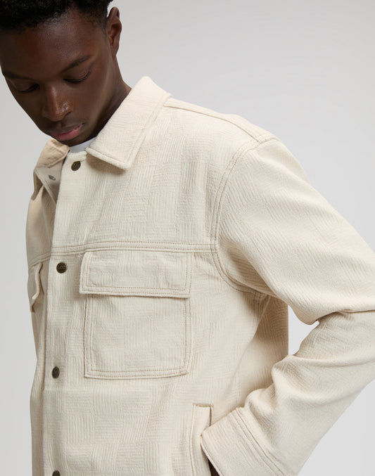 Jacquard Jacket - Natural Griege