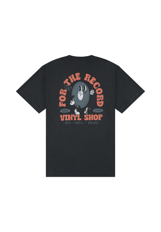 Vinyl Tee - Washed Black