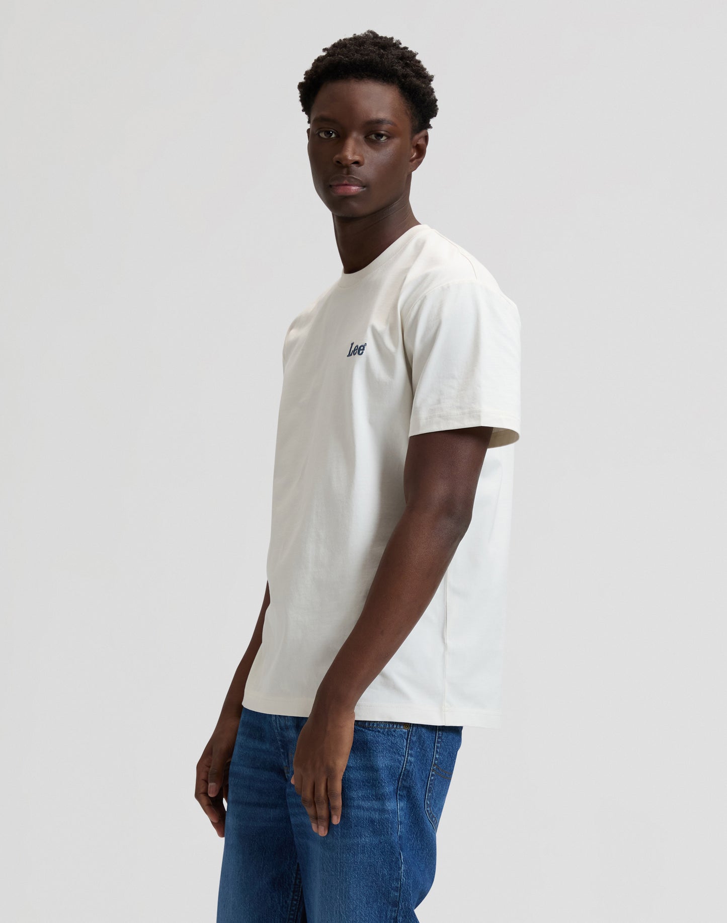SS Small Logo Tee - Natural