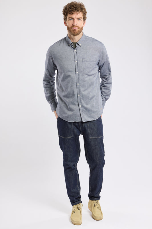 Flannel Shirt - Marine Deep