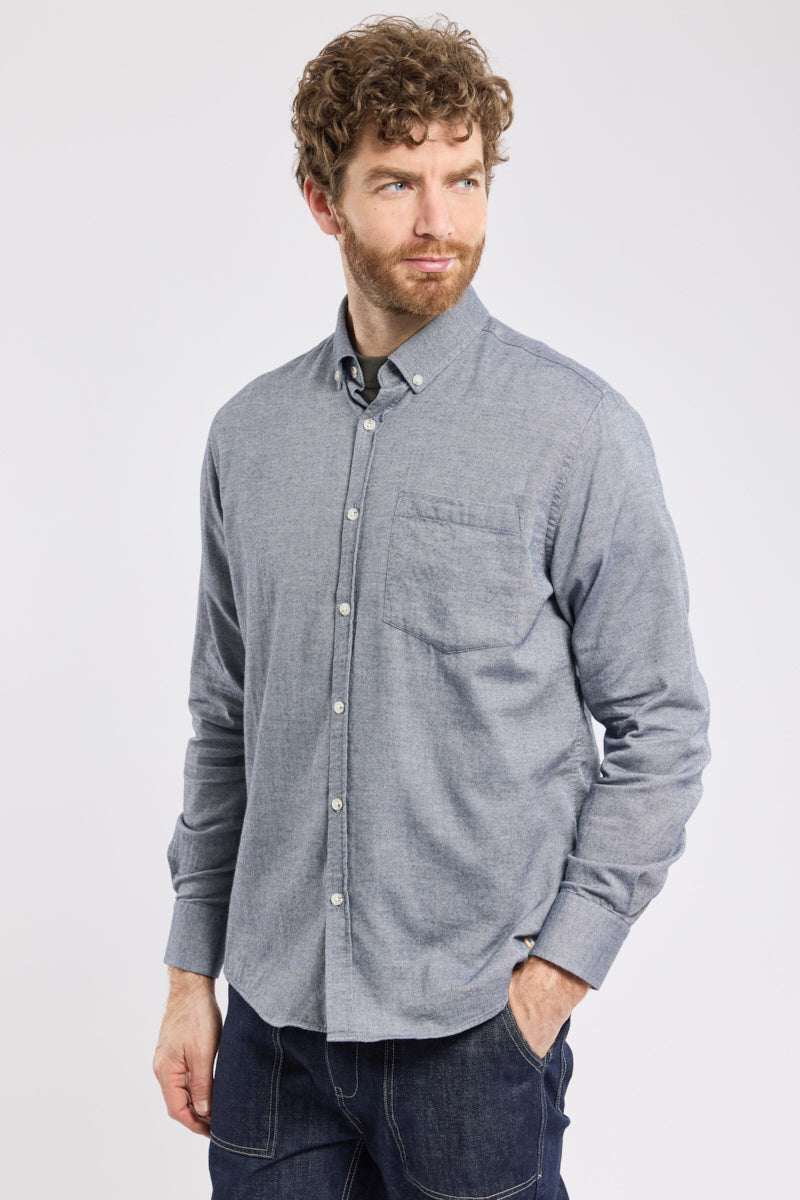 Flannel Shirt - Marine Deep
