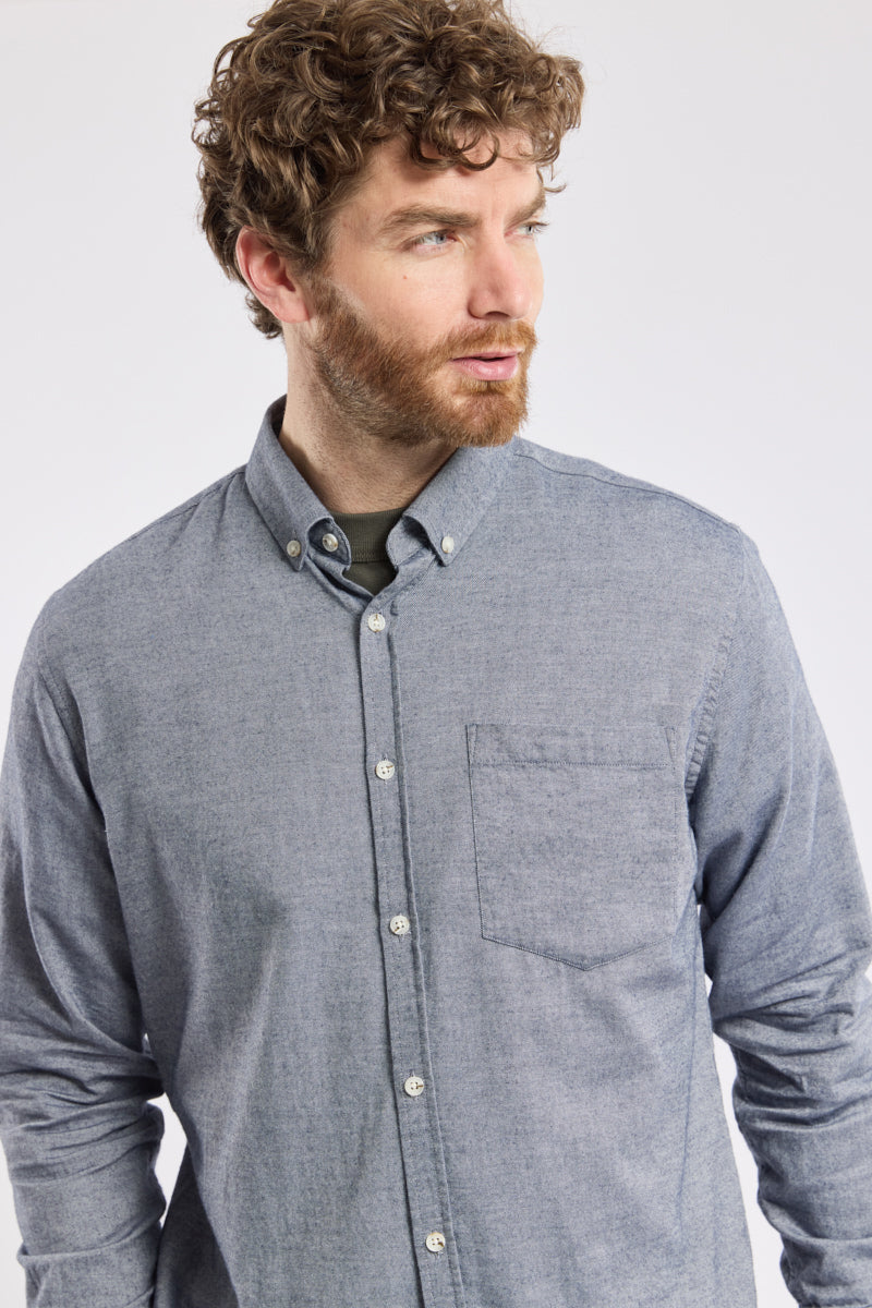 Flannel Shirt - Marine Deep