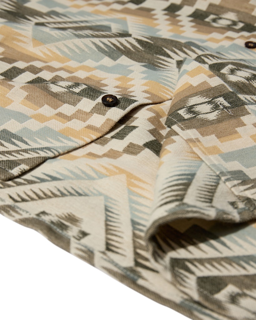 Luis Jacquard SS Shirt - Sahara