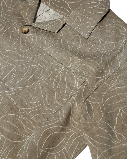 Marlon Vanese Cuban Shirt - Grape Leaf
