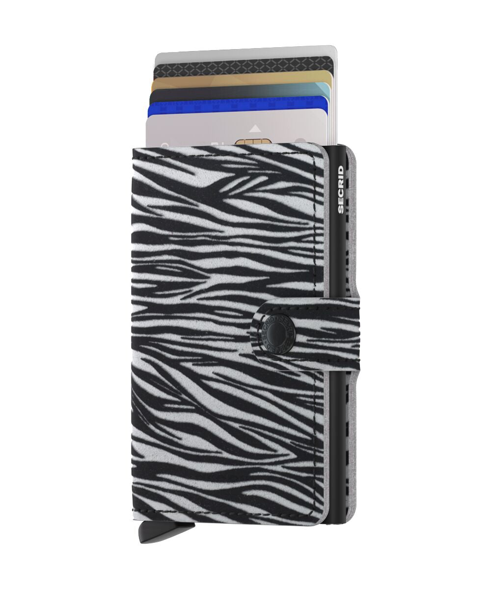 Mini Wallet - Zebra Light Grey