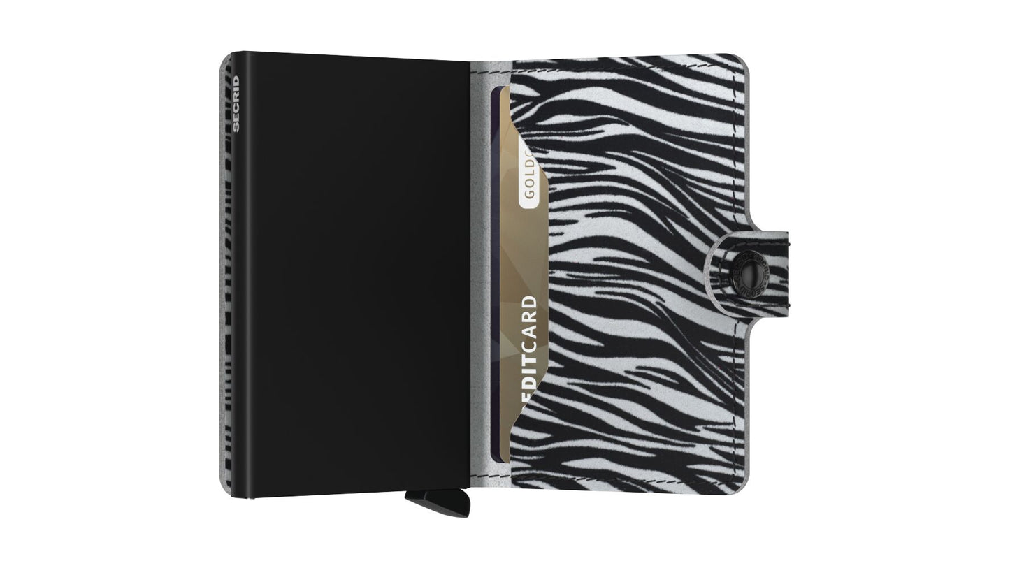 Mini Wallet - Zebra Light Grey