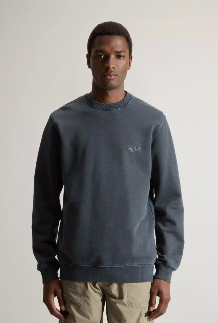 Garment Dyed Crewneck Sweatshirt - Melton Blue