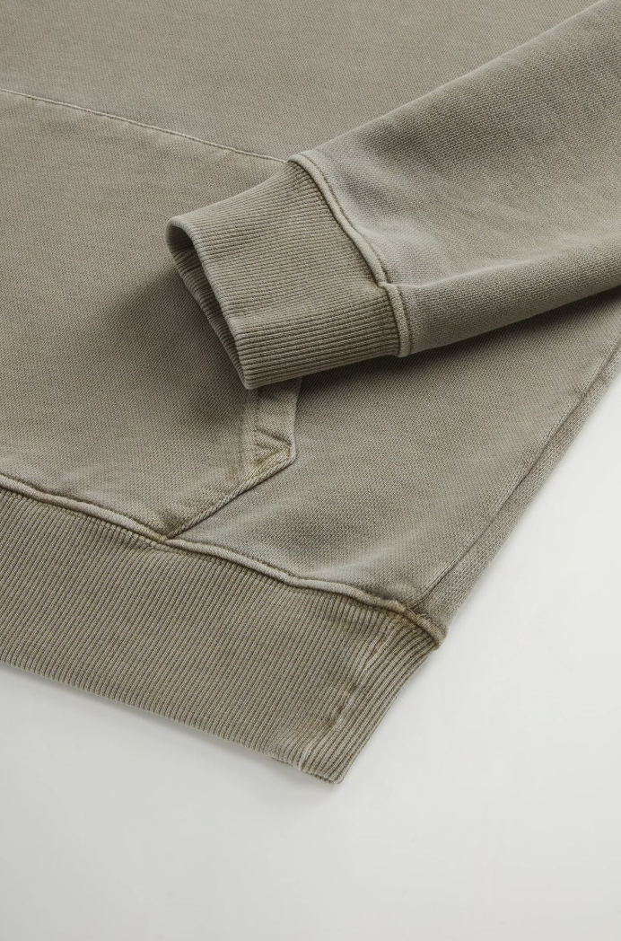 Garment Dyed Hoodie Sweatshirt -Greenstone