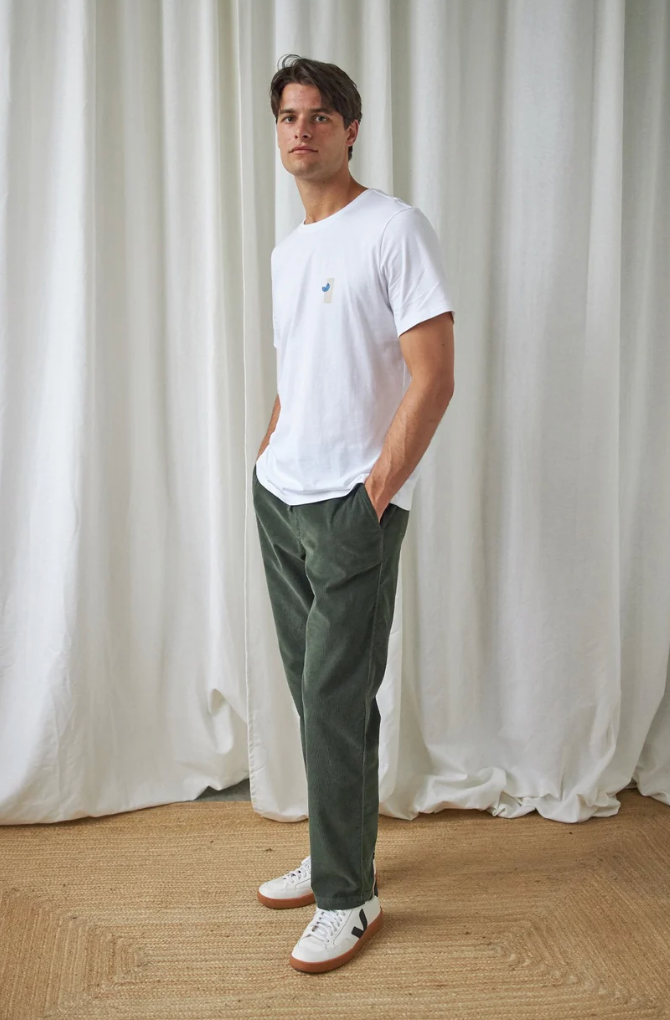 Trinity Corduroy Trouser - Ivy Green