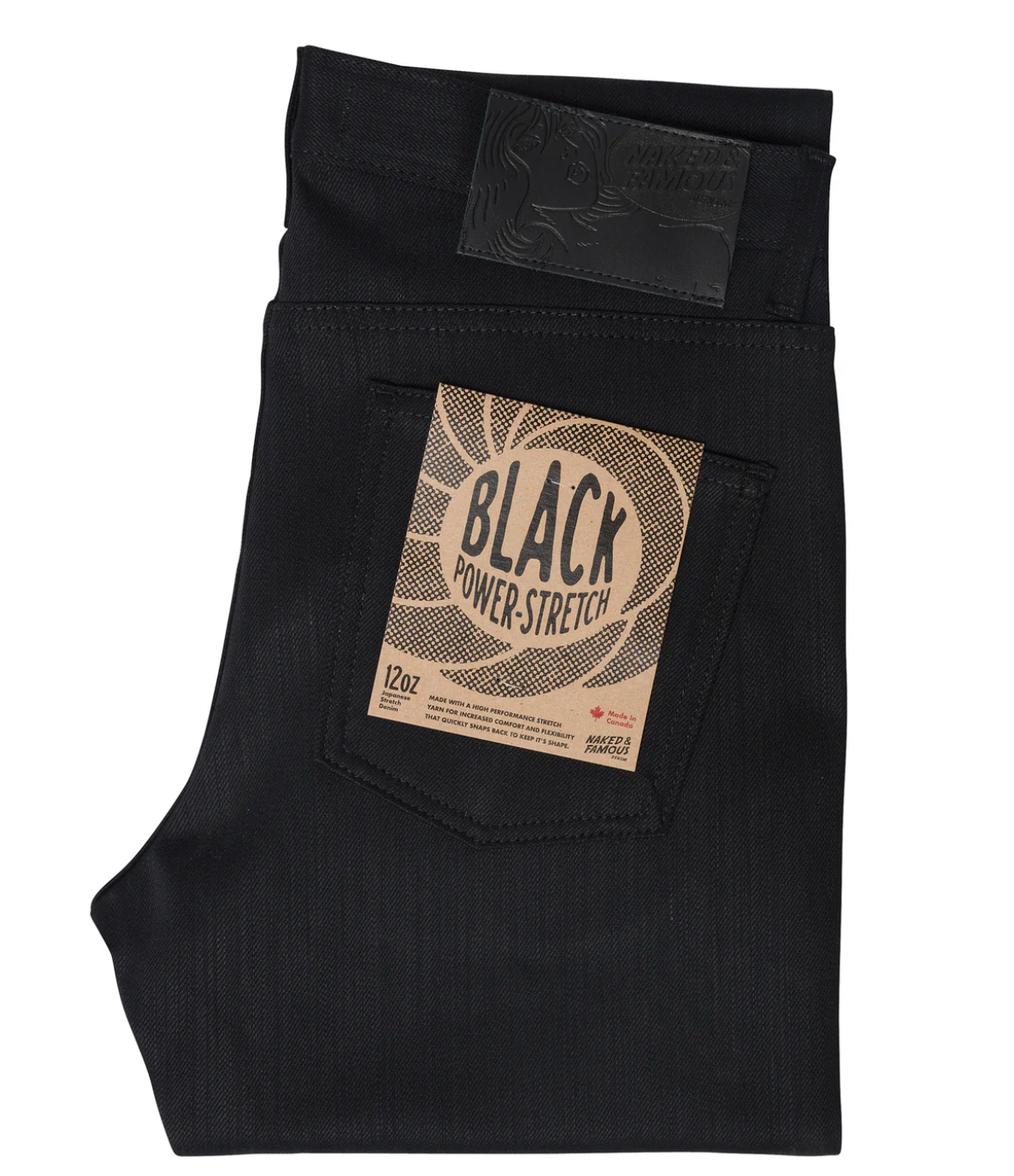 Super Guy - Black Power Stretch Jeans