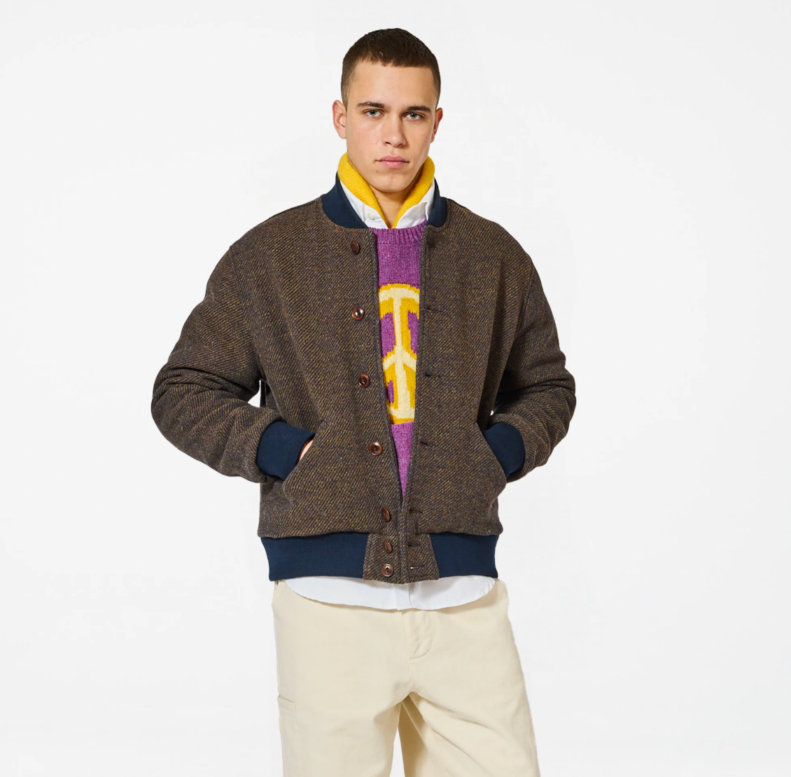 Kappa Diago Reversible Jacket - Brown