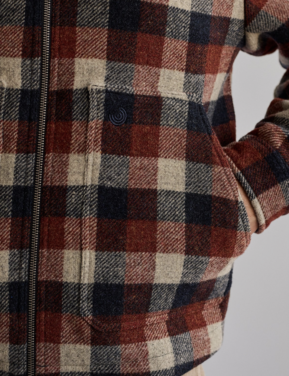 Ballycuggeran Jacket - Navy/Red Checks