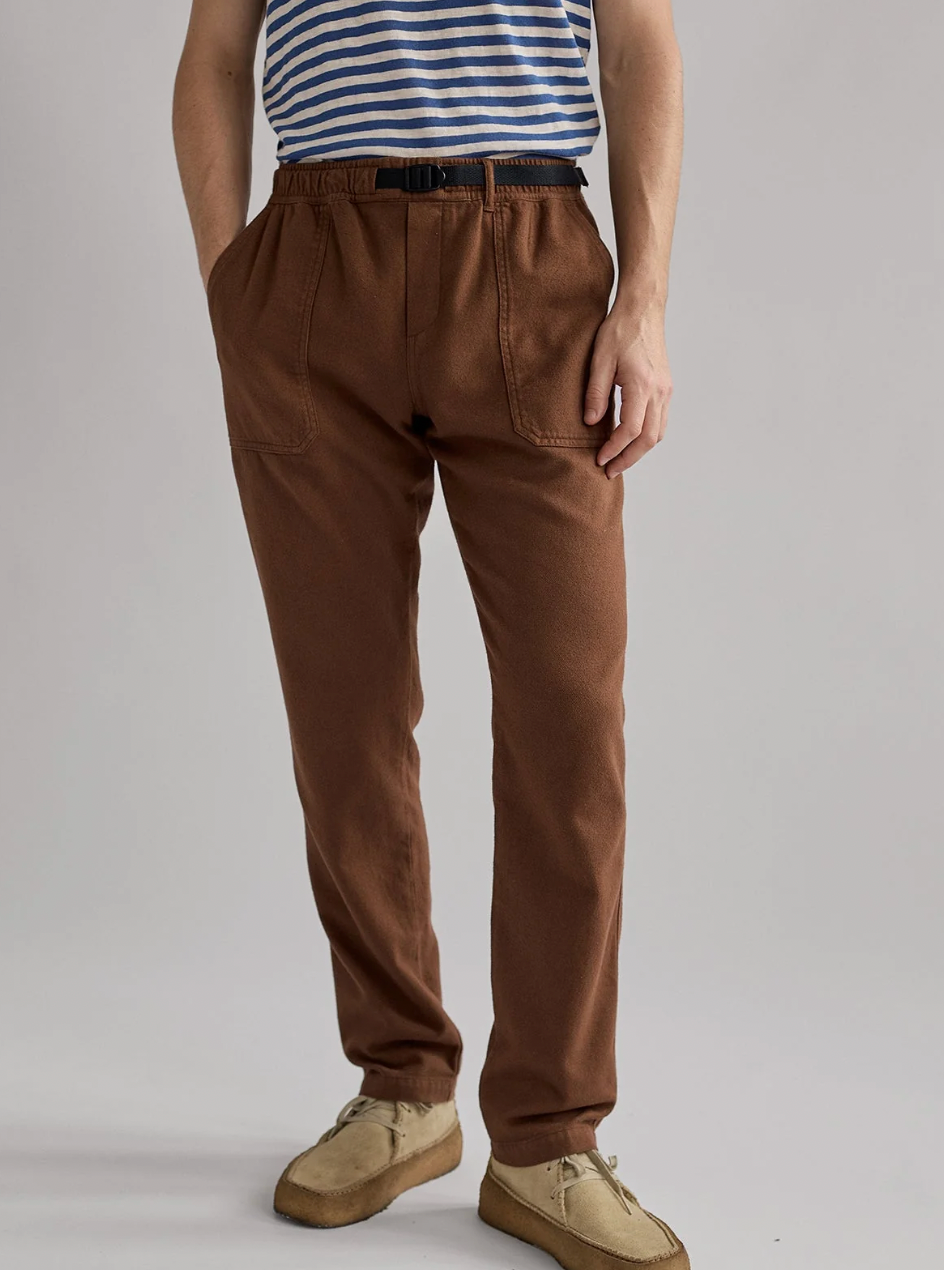 Downhill Flannel Trouser - Brown Sand