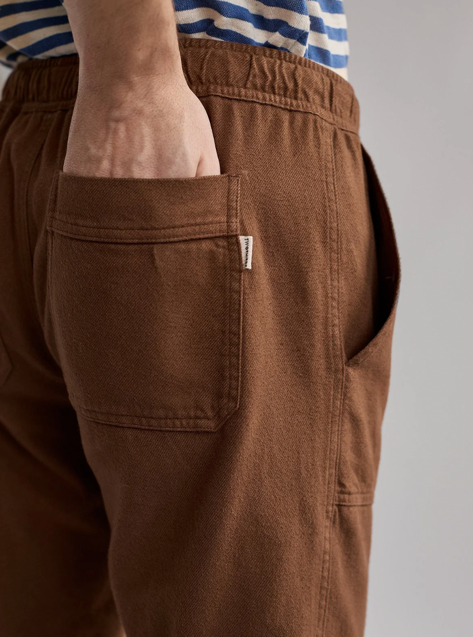 Downhill Flannel Trouser - Brown Sand