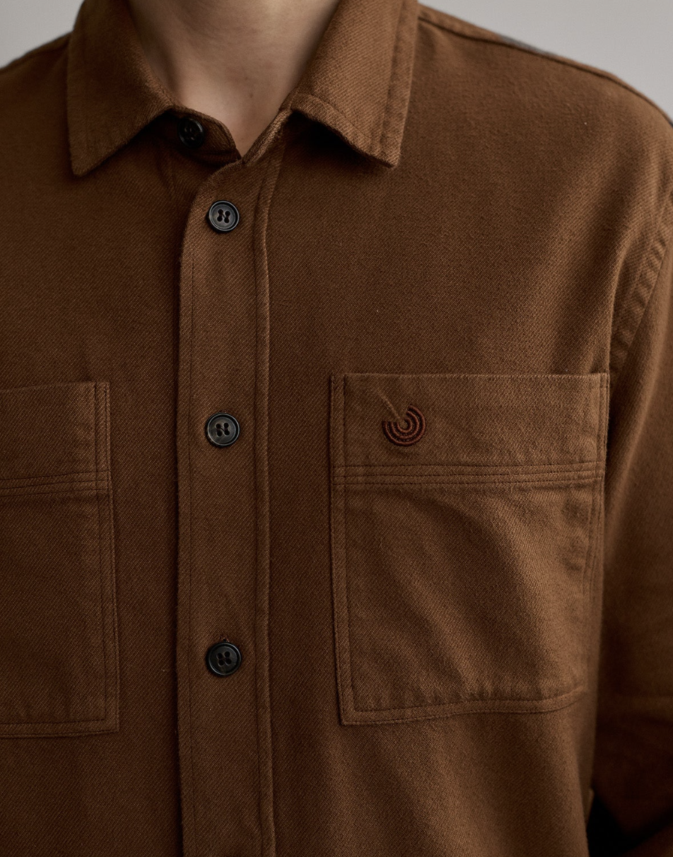 Taylor Flannel Shirt - Brown Sand