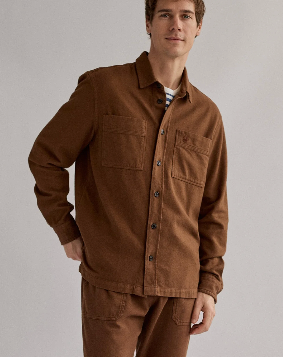 Taylor Flannel Shirt - Brown Sand