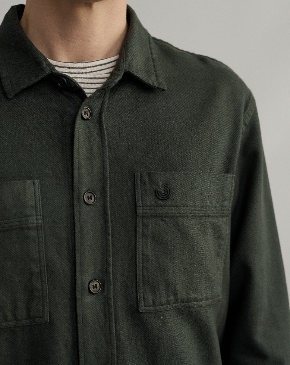 Taylor Flannel Shirt - Dark Green
