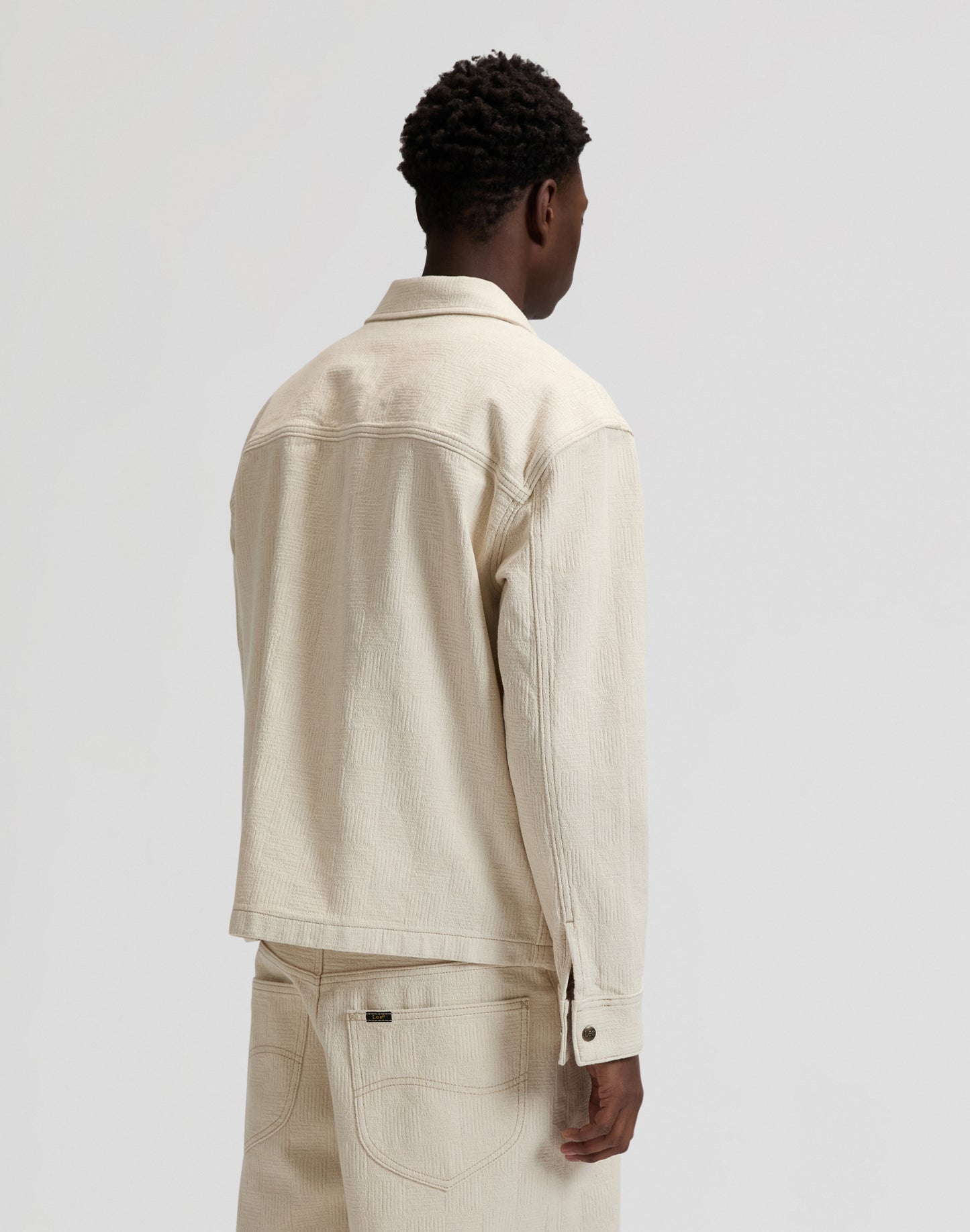 Jacquard Jacket - Natural Griege