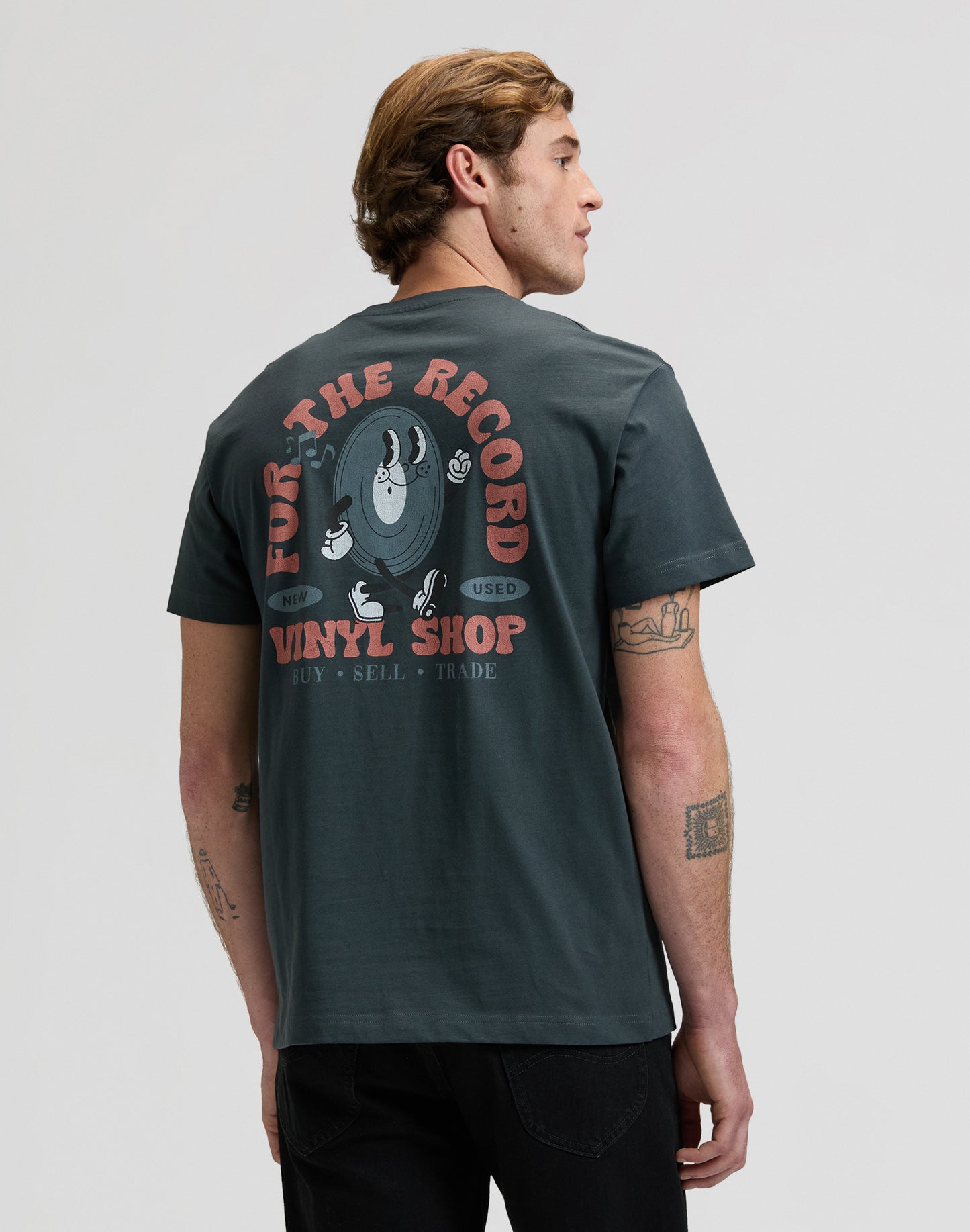 Vinyl Tee - Washed Black