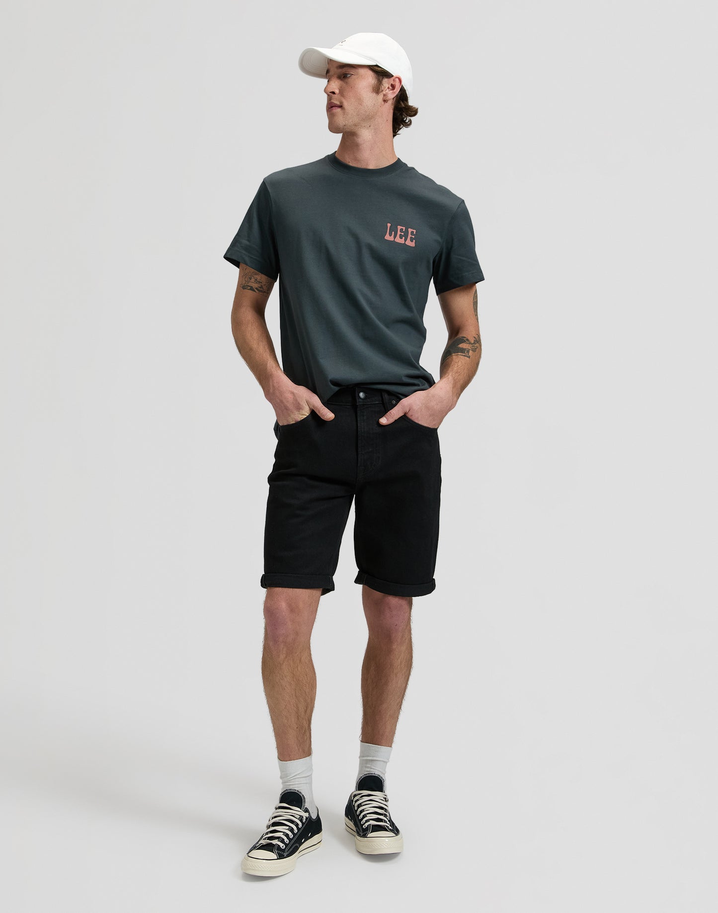 Vinyl Tee - Washed Black