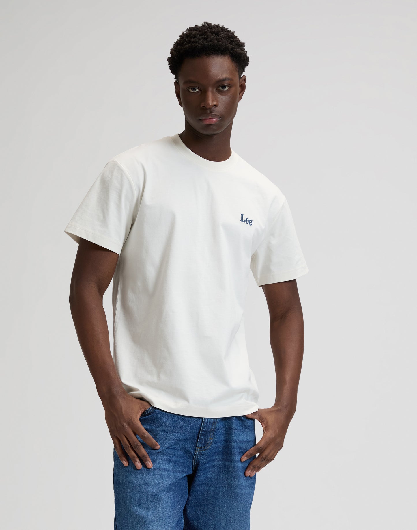SS Small Logo Tee - Natural