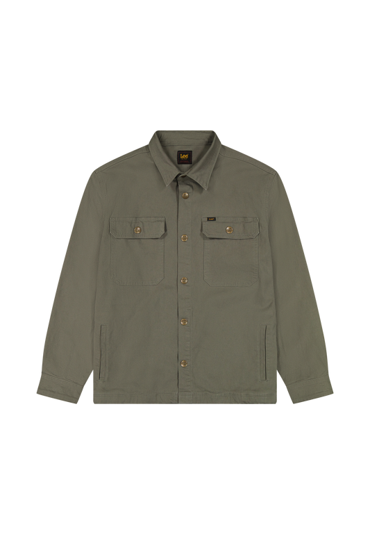 Relaxed 2 Pocket Overshirt - Lichen Olive