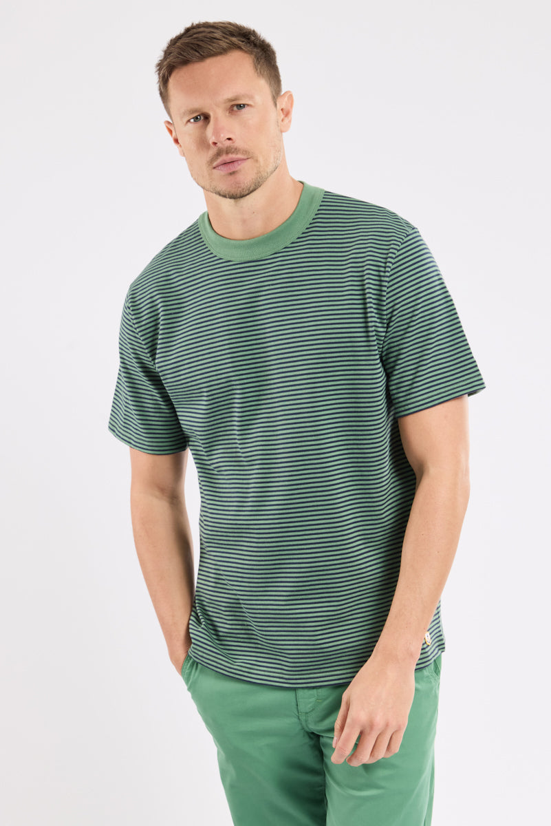 Heritage Striped T-shirt - Ivy/Marine Deep