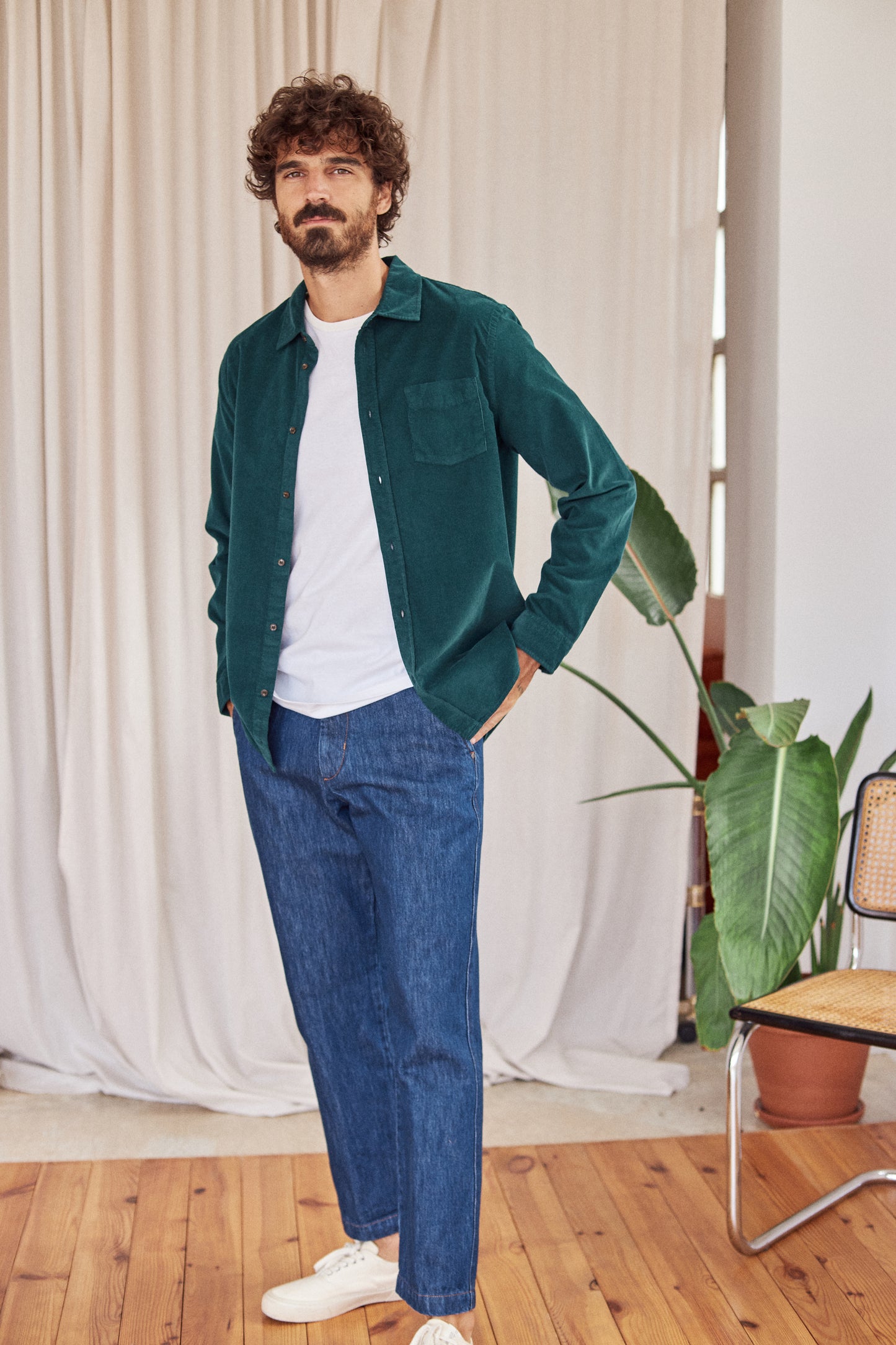 Cook Corduroy Shirt - Dark Sea