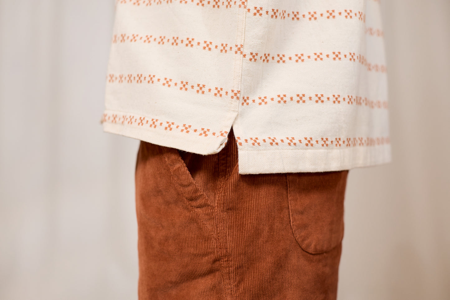 Heringsdorf - Ecru/Adobe Jacquard