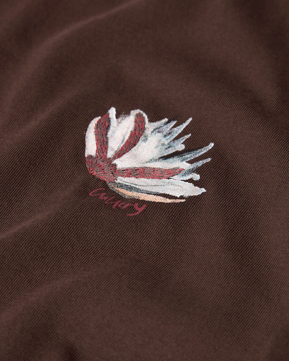 Motion Flower Tee - Chocolate