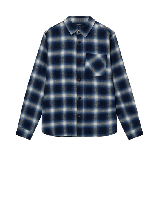 David Shadow Overshirt - Salute Navy