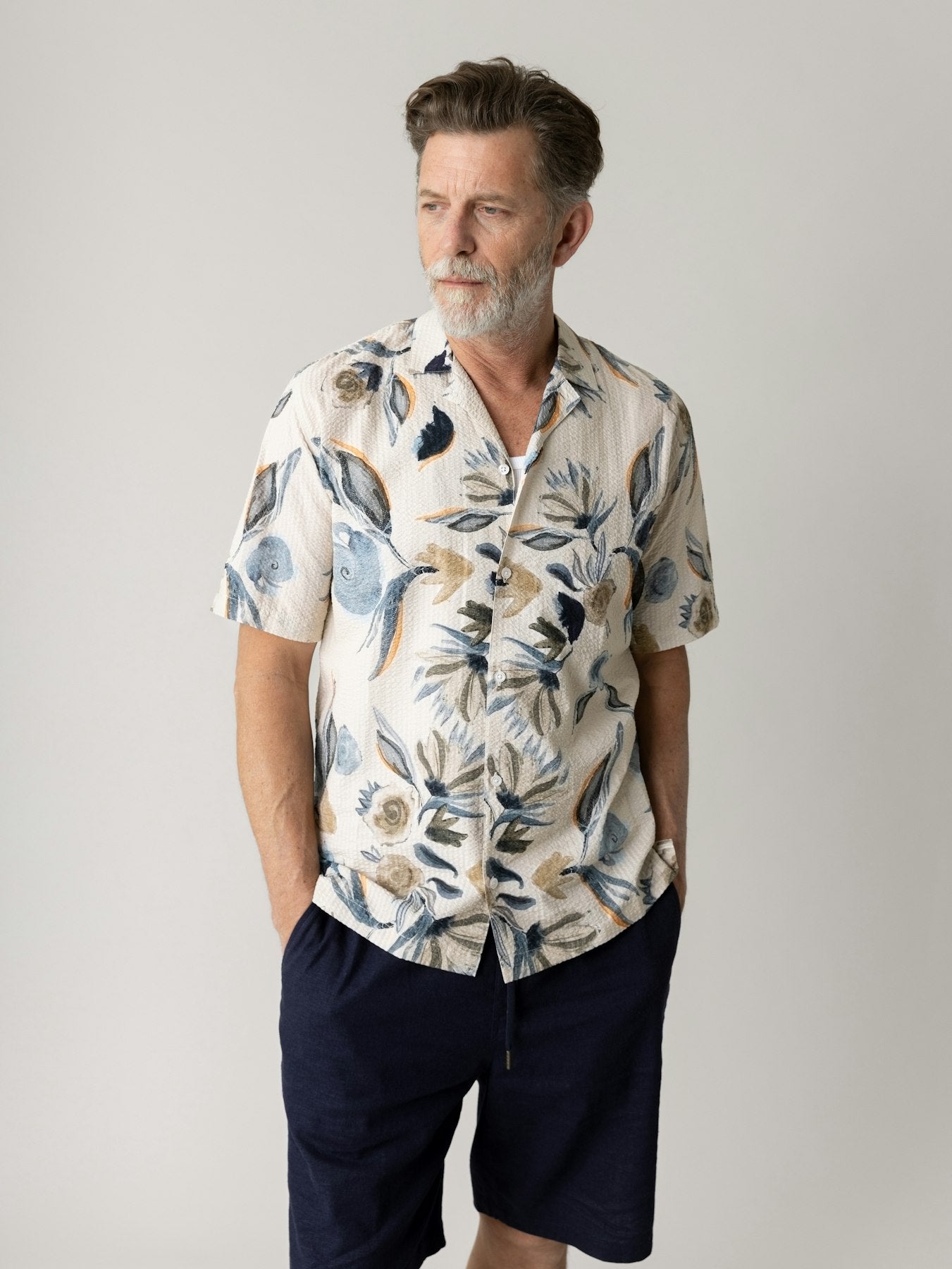 Joel Haiku Seer SS Shirt - Ecru