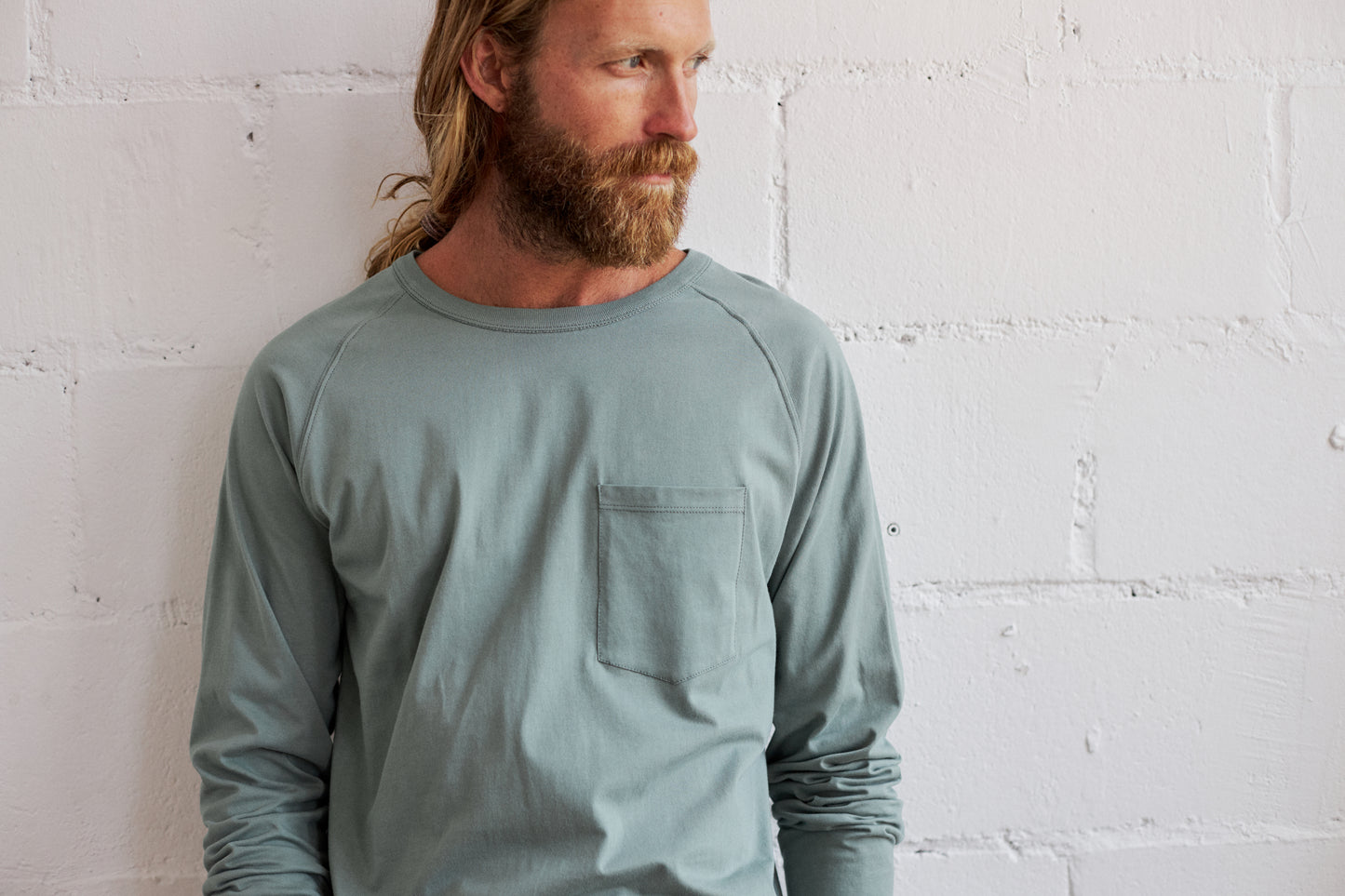 Mitkof Long Sleeve Tee Shirt - Soft Green