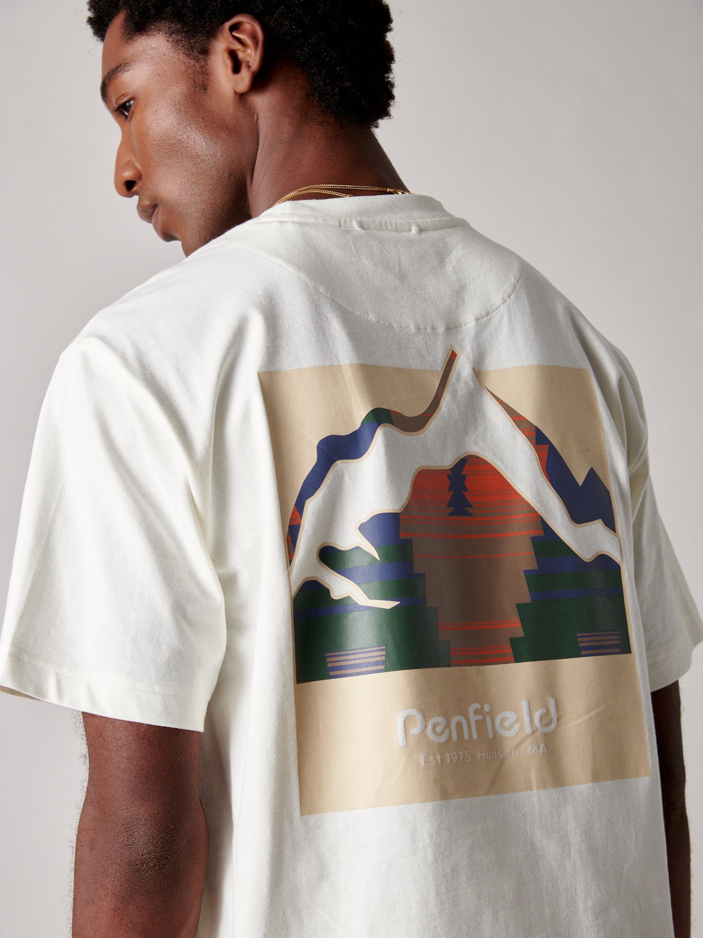 Mountain Back Forefounders Tee - Vanilla Ice