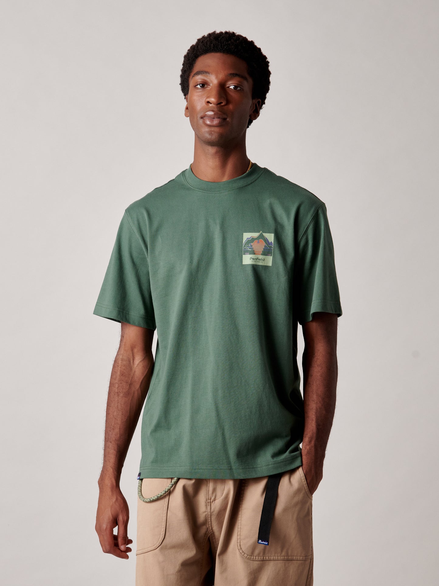 Mountain Back Forefounders Tee - Cilantro