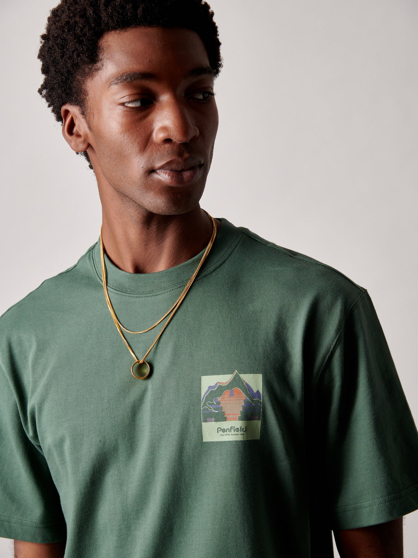 Mountain Back Forefounders Tee - Cilantro