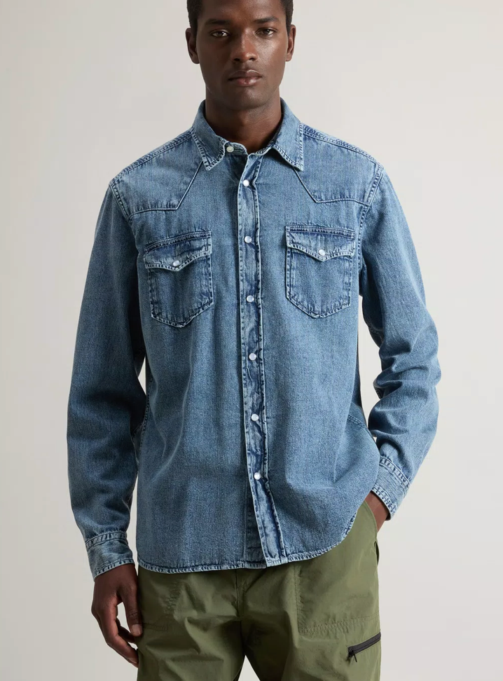 Bleached Denim Shirt