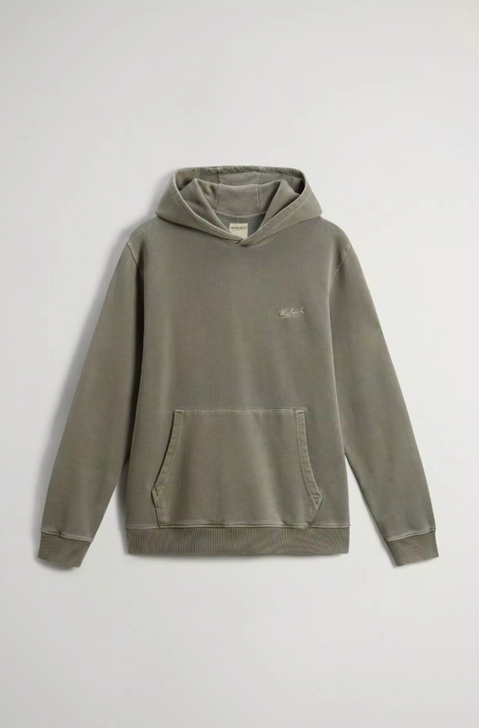 Garment Dyed Hoodie Sweatshirt -Greenstone