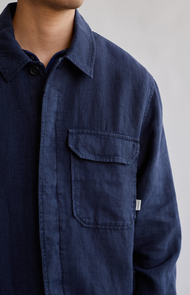 Walpole Overshirt - Navy Blue