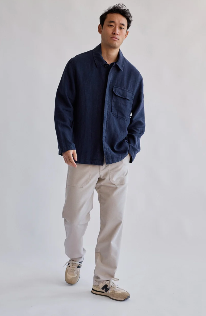 Walpole Overshirt - Navy Blue
