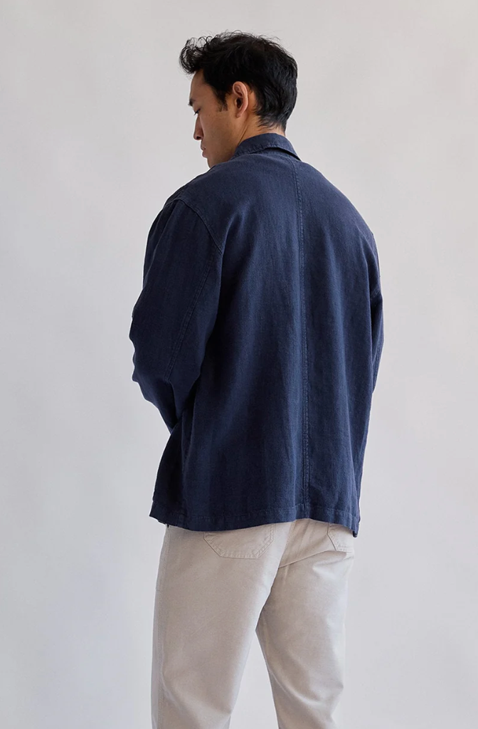 Walpole Overshirt - Navy Blue