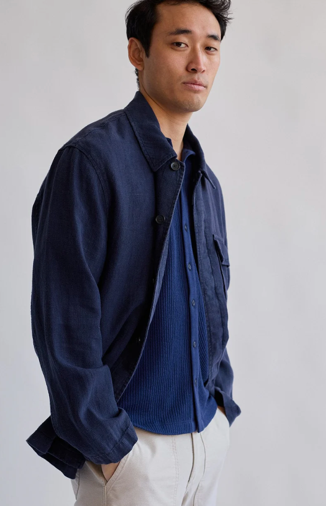 Walpole Overshirt - Navy Blue