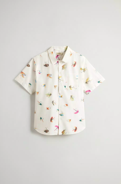 Poplin Cotton Shirt - White Hook