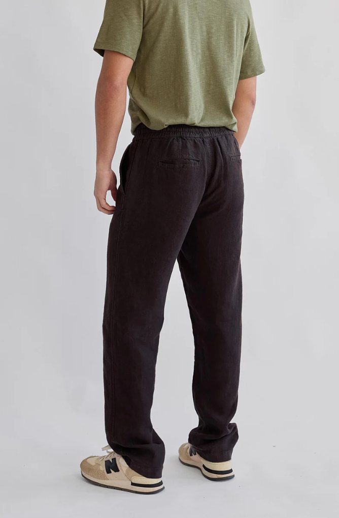 Kotomo Linen Trouser - Brown Earth