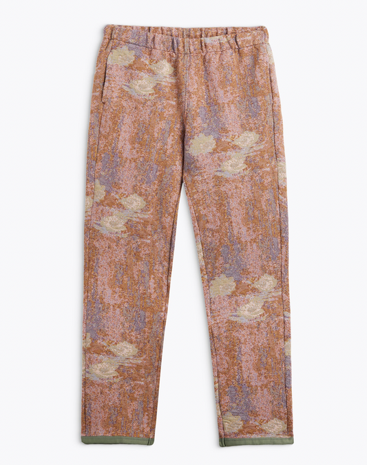 Taipai Nympheas Sweat Pant Trouser - Multi Khaki