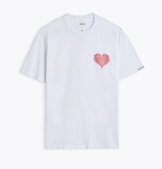 Rodger Bloom Tee - White Pink