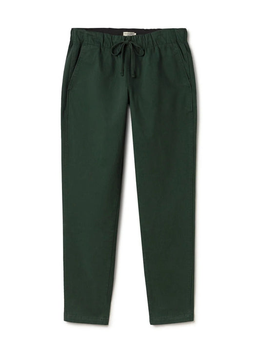 Kuhn Brushed Cotton Trouser - Dark Green